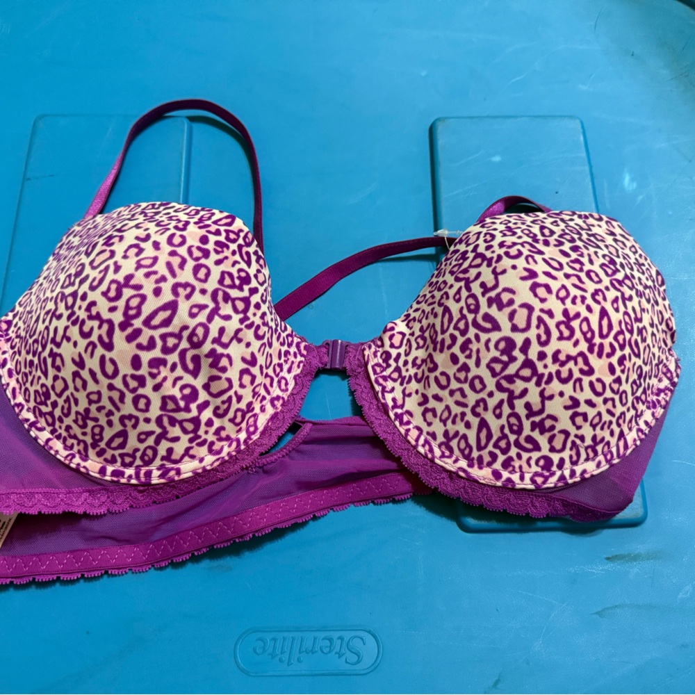 Hers by Herman pink and purple with Leopard Trim